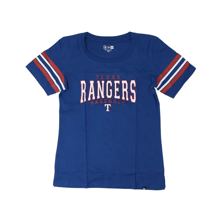 TEXAS RANGERS MLB T-shirt à manches courtes rayé femme 22 BLEU