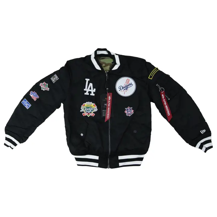 Veste réversible à écussons Los Angeles Dodgers MLB pour femme 22 B