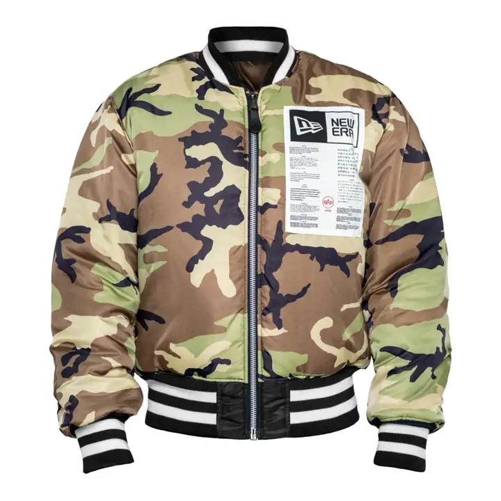 Blouson aviateur ALPHA MLB des Giants de San Francisco NOIR/CAMO
