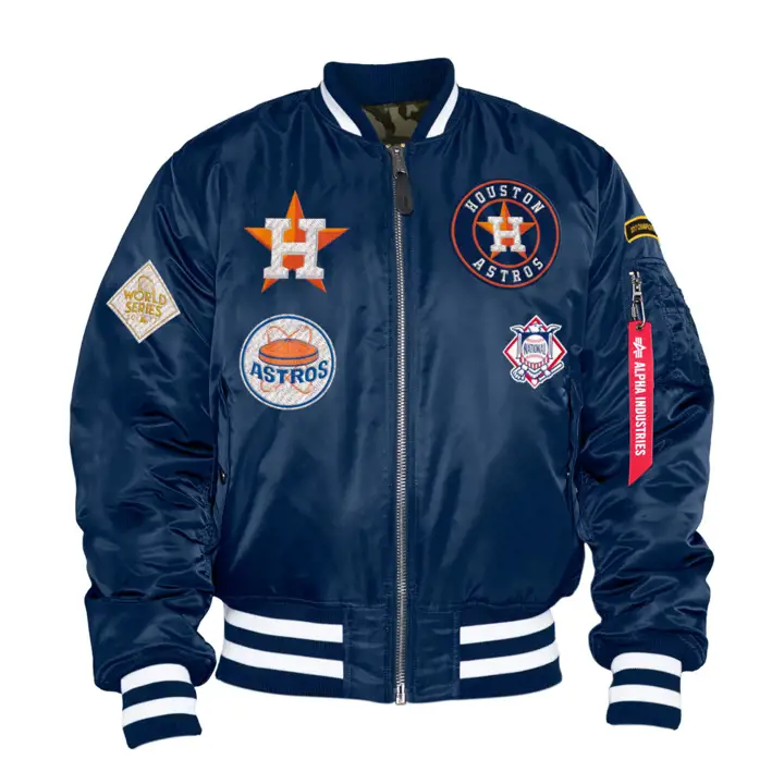 Blouson aviateur Houston Astros MLB ALPHA BLEU MARINE/CAMO