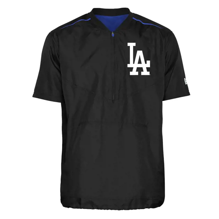 Veste d'entraînement Los Angeles Dodgers MLB NE Manches Courtes Noire