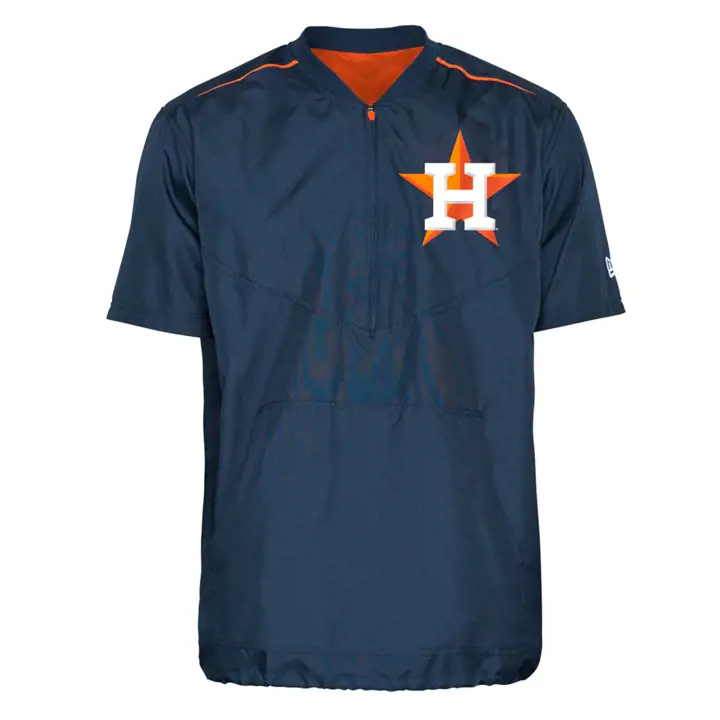 Veste d'entraînement NE S/S MLB des Houston Astros BLEU MARINE