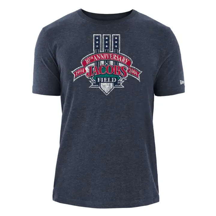 T-shirt Cleveland Guardians MLB NE Coop Patch Blend BLEU MARINE