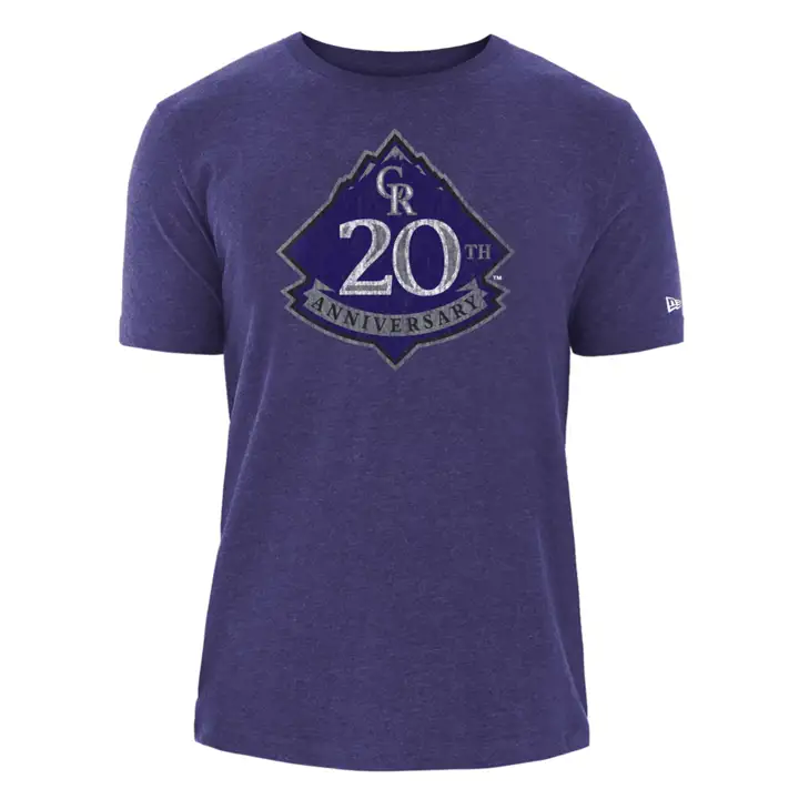 Colorado Rockies MLB NE Coop Patch Blend T-Shirt PUR