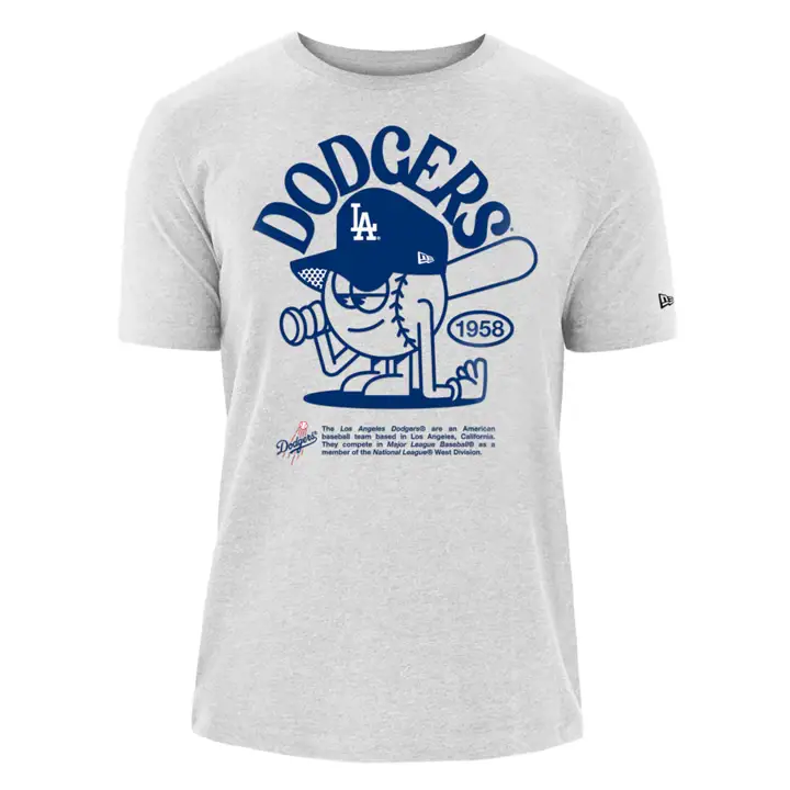 T-shirt M. Baseball MLB des Dodgers de Los Angeles - BLANC