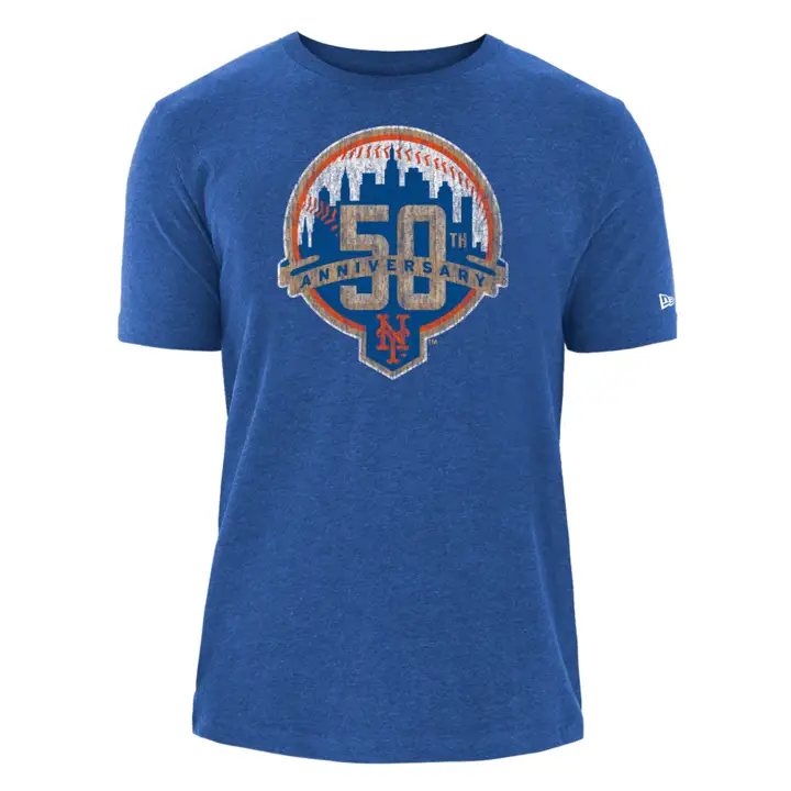 T-shirt en mélange de coton New York Mets MLB NE Coop Patch RBL