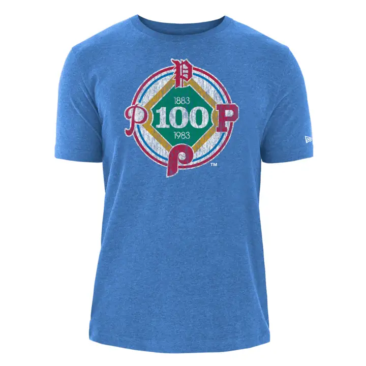 T-Shirt Mélangé avec Écusson Philadelphia Phillies MLB NE Coop LBL