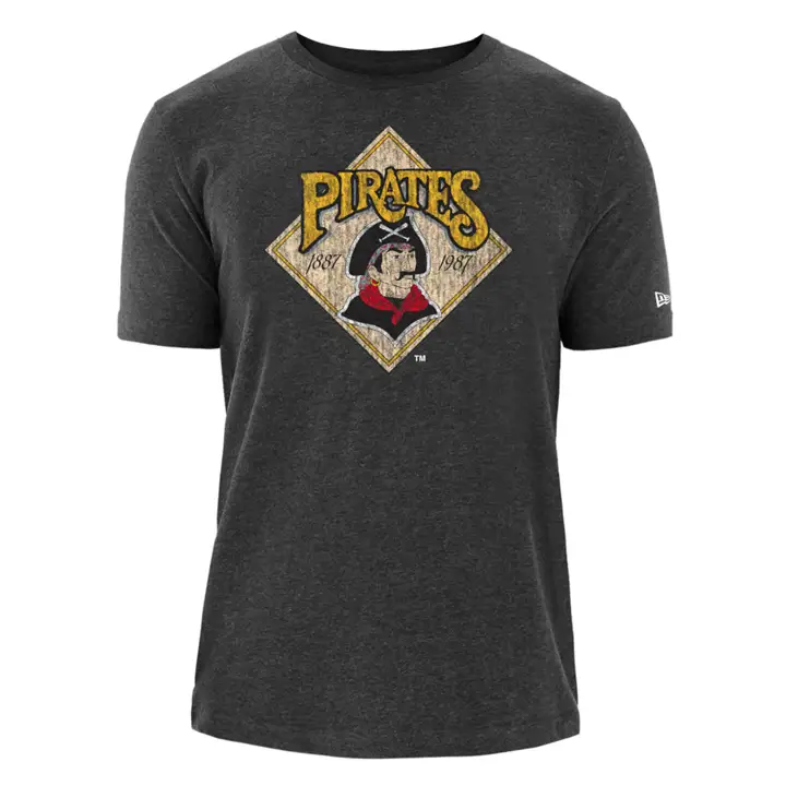 T-shirt Pittsburgh Pirates MLB NE Coop Patch Blend Noir