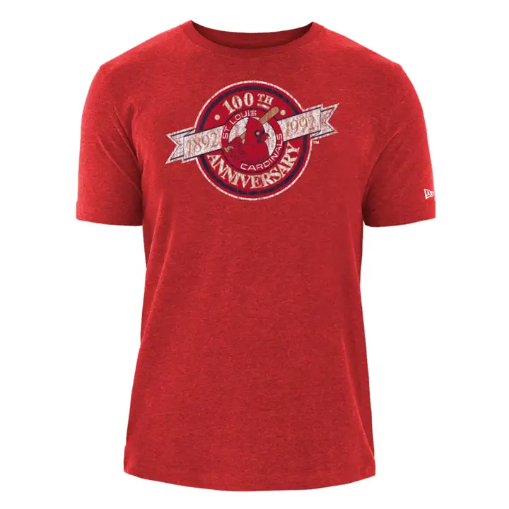 T-shirt St. Louis Cardinals MLB NE Coop Patch Blend ROUGE