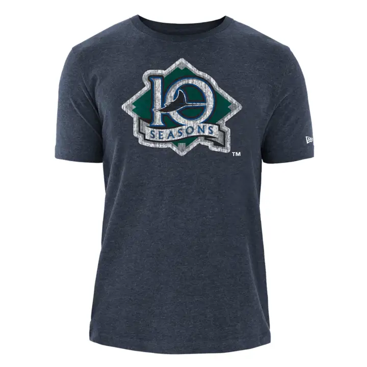T-shirt Tampa Bay Rays MLB NE Coop Patch Blend BLEU MARINE
