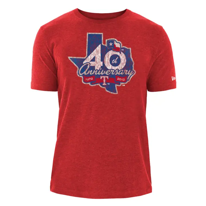 T-shirt Texas Rangers MLB NE Coop Patch Blend ROUGE