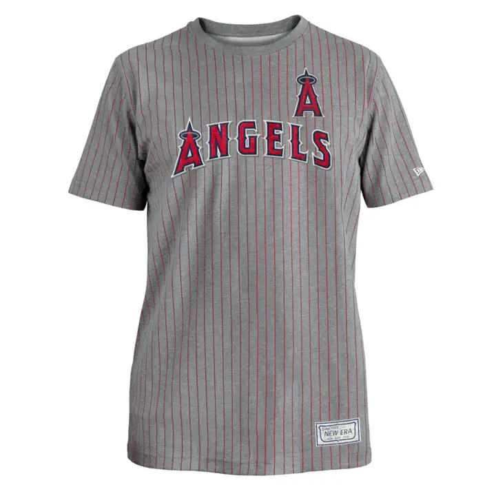 Los Angeles Angels MLB NE Throwback Pinstripe Crew Top II GR