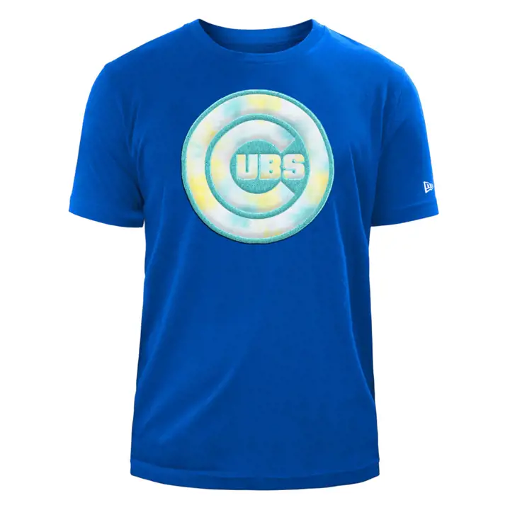 T-shirt Chicago Cubs MLB NE Applique Ice Dye RBL