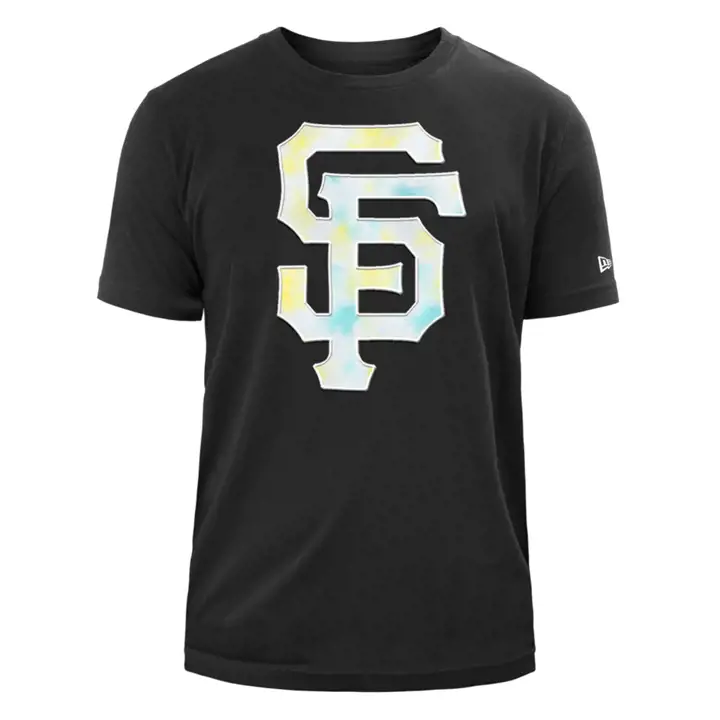 T-shirt MLB San Francisco Giants NE Applique Ice Dye Noir