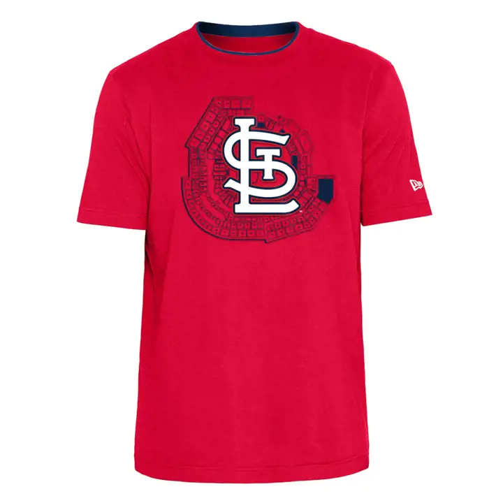 T-shirt St. Louis Cardinals MLB NE Imprimé Stade ROUGE/BLEU MARINE