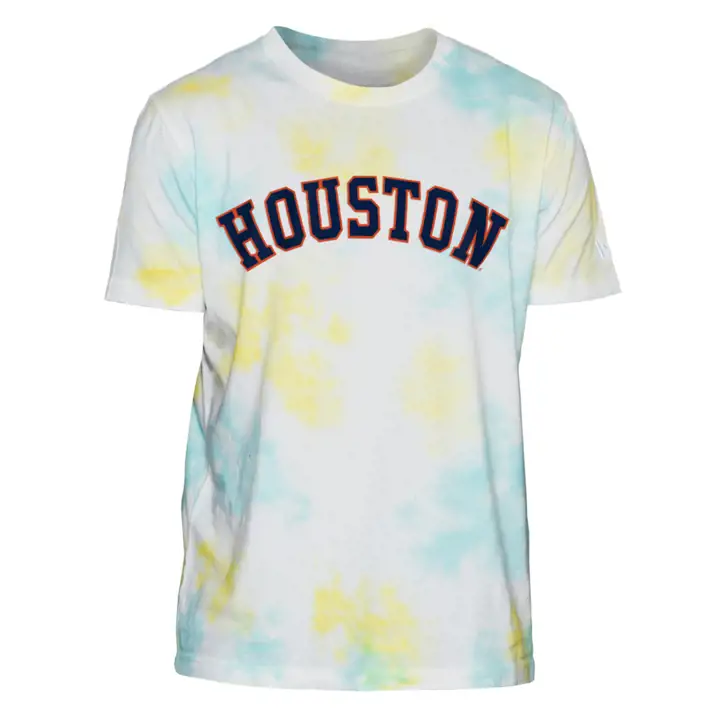 T-shirt Tie-Dye NE MLB Houston Astros WHT/AST