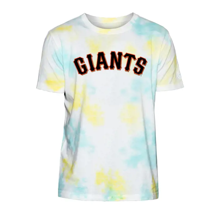 T-shirt teint par nouage San Francisco Giants MLB NE Wordmark WHT/AST