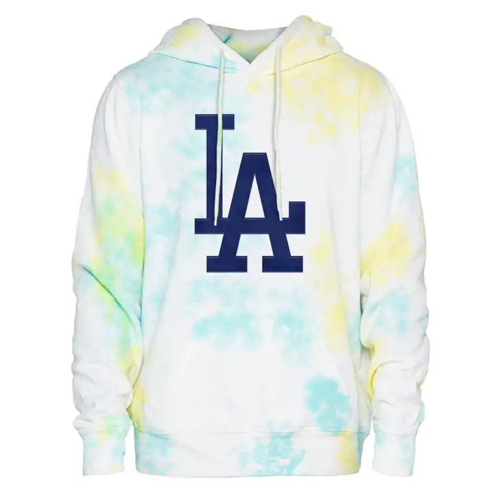 Los Angeles Dodgers MLB NE Sweat à Capuche Tie-Dye WHT/AST