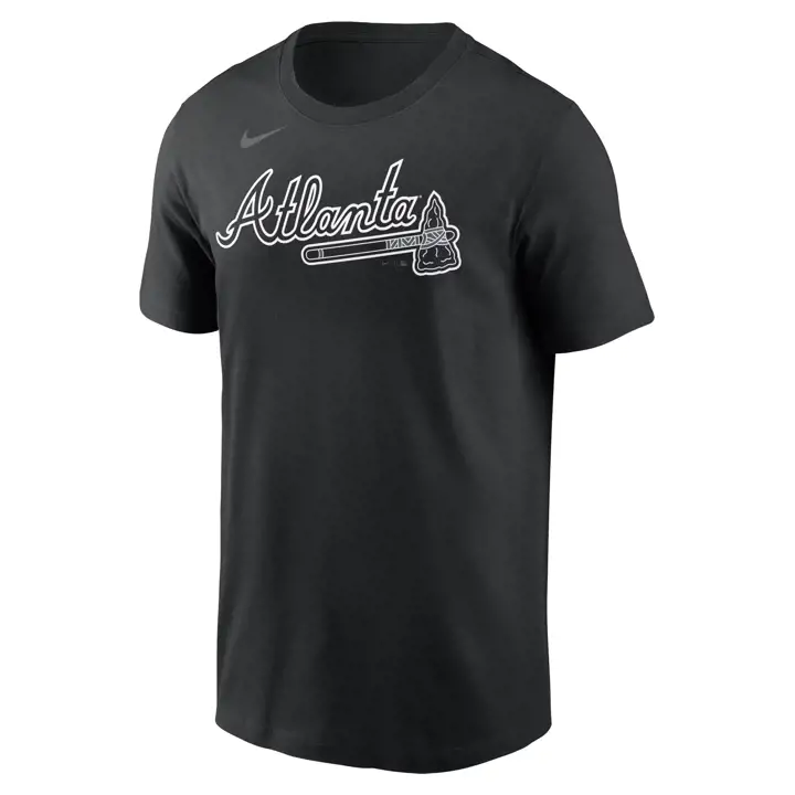 Atlanta Braves MLB Nike T-Shirt B-Dub N&N Ronald Acuna blk