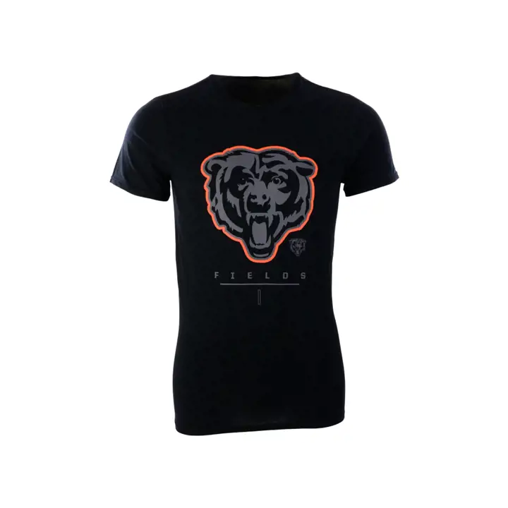 T-shirt Joueur Notorious NFL Chicago Bears Justin Fields noir