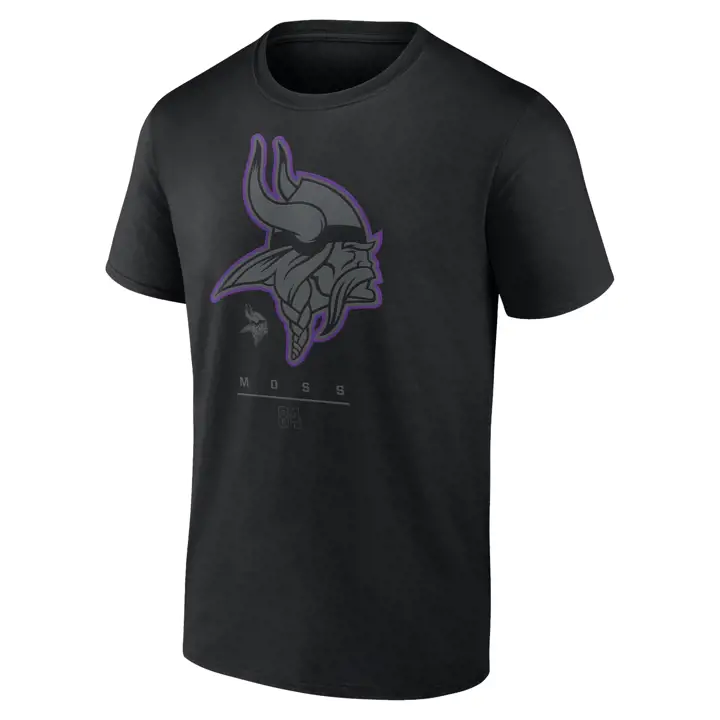 Minnesota Vikings NFL T-shirt de joueur légendaire Randy Moss bl