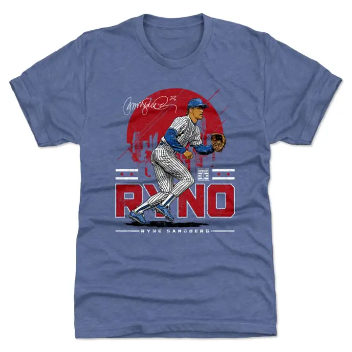 T-shirt de joueur premium des Chicago Cubs MLB bleu