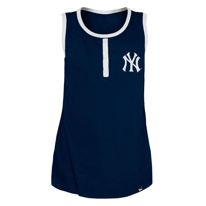 Débardeur Fille NE MLB New York Yankees Glitter Ringer 22 Marine