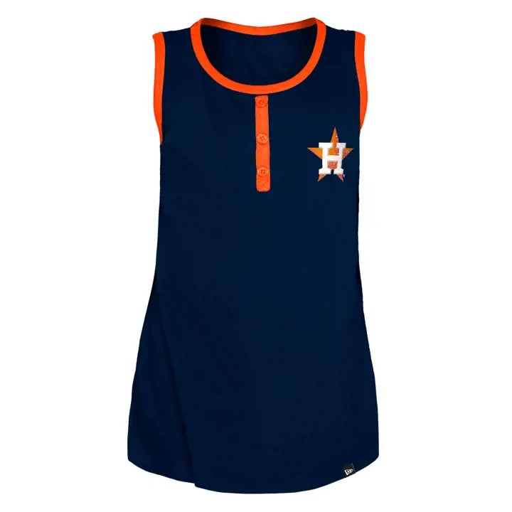Débardeur Ringer Pailleté Fille MLB Houston Astros 22 Marine