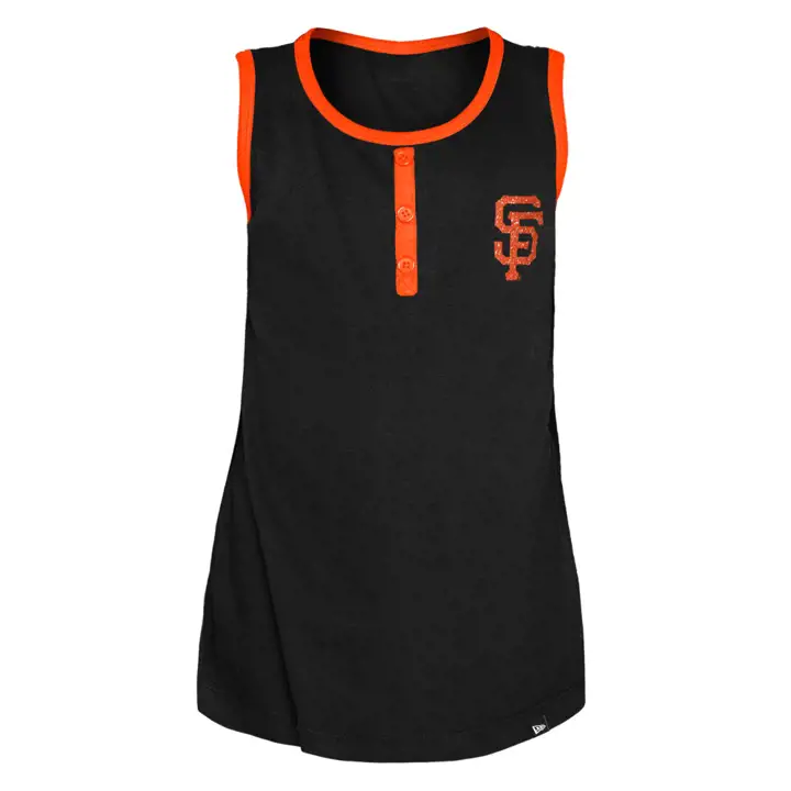 Débardeur Ringer Pailleté Fille MLB San Francisco Giants 22 noir