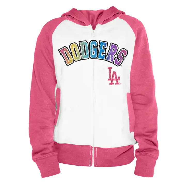 Los Angeles Dodgers MLB Fille Polaire Rayée FZ 22 rose