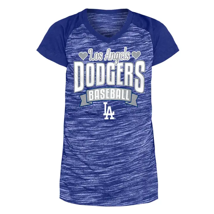 Los Angeles Dodgers MLB NE Girls Reverse Space Dye 22 rbl