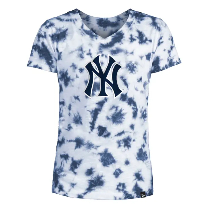 T-shirt tie-dye fil flammé New York Yankees MLB NE Fille 22 Marine