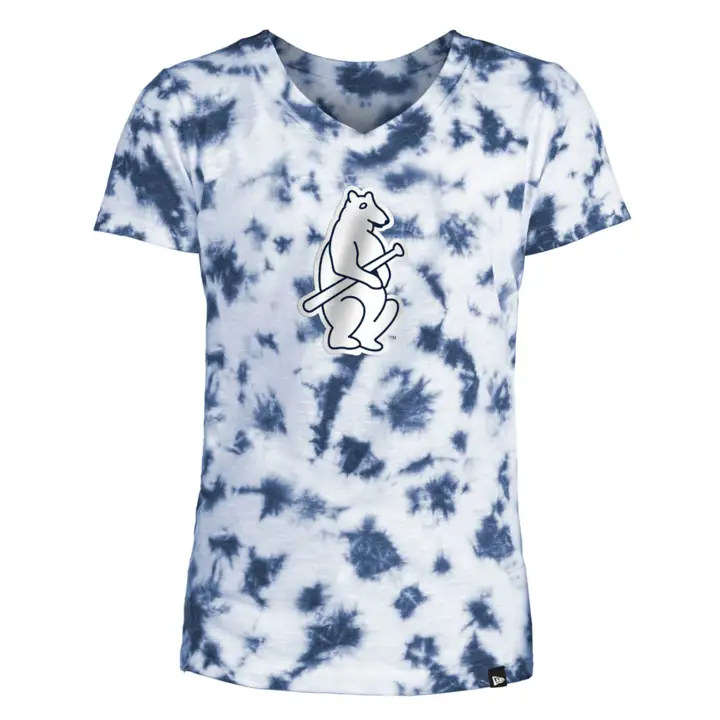 T-shirt Chicago Cubs MLB NE Slub Tie Dye Fille 22 Marine