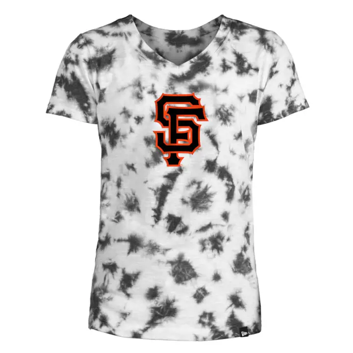 T-shirt tie-dye en coton flammé pour filles San Francisco Giants MLB 22 bl