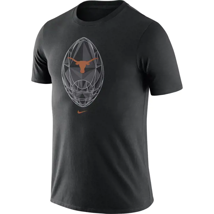 T-shirt icône légende NCAA Texas Longhorns 21 noir