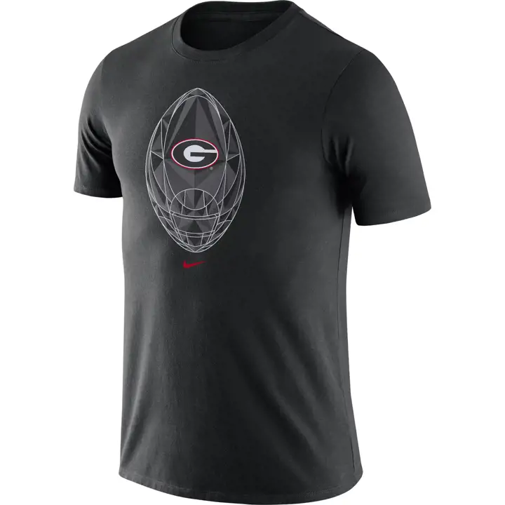 T-shirt icône légende des Bulldogs de la Géorgie NCAA 21 noir