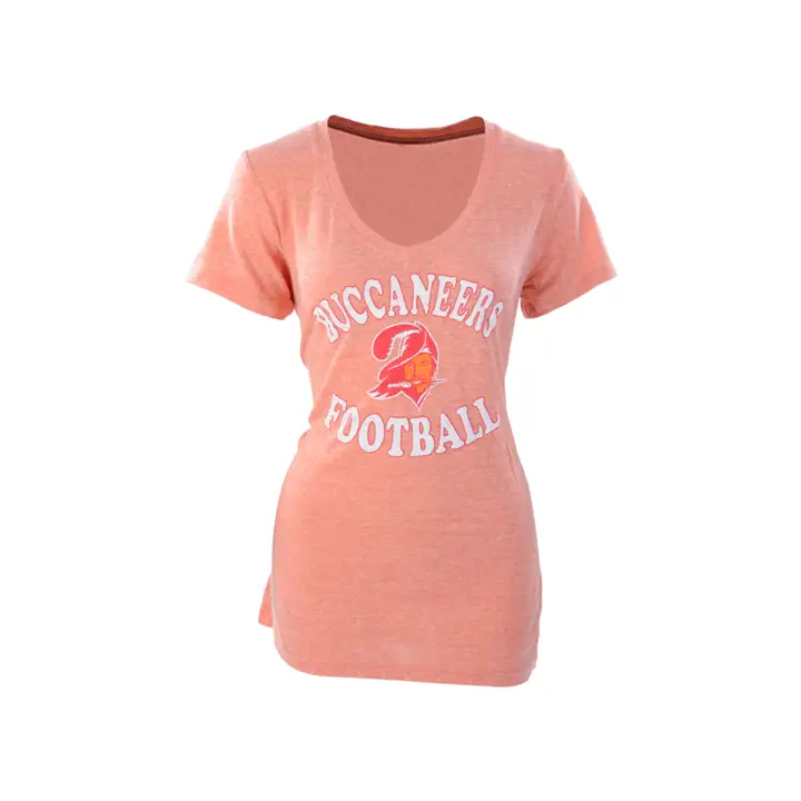 BUCCANEERS NFL T-shirt col en V TriBlend Femme ORG