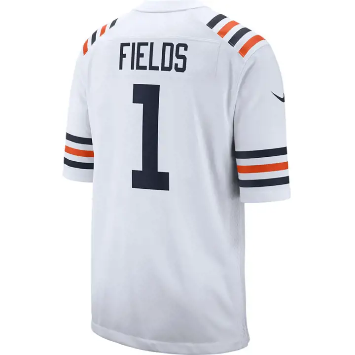 Maillot de match NFL des Chicago Bears Justin Fields blanc