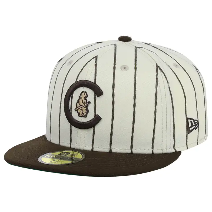 CHICAGO CUBS MLB RAYURES MARRON 59FIFTY WS 1908 gry/wlnt/gr