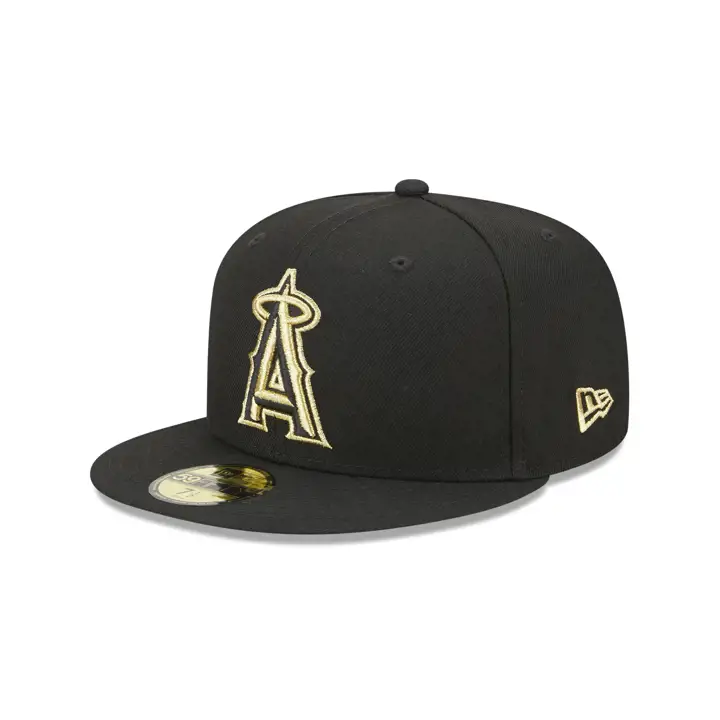 ANAHEIM ANGELS MLB MÉTALLISÉ UV 59FIFTY blc/OR MTL