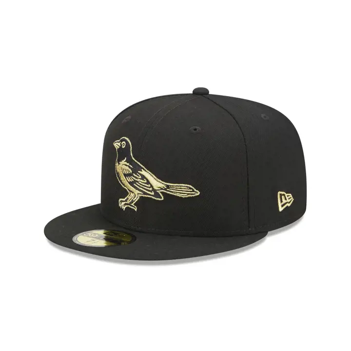 BALTIMORE ORIOLES MLB MÉTALLISÉ UV 59FIFTY blc/OR MTL
