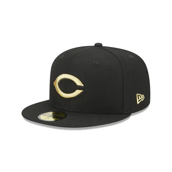 CINCINNATI REDS MLB METALLIC UV 59FIFTY blk/MT GLD