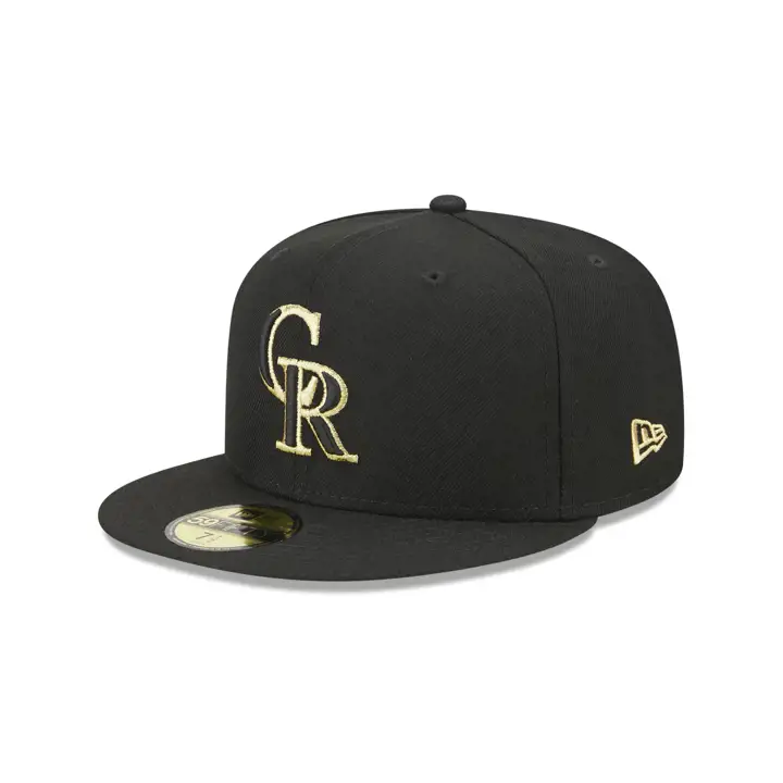 CASQUETTE 59FIFTY MLB COLORADO ROCKIES MÉTALLISÉE UV blc/OR MTL