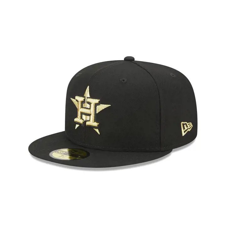 HOUSTON ASTROS MLB METALLIQUE UV 59FIFTY blc/OR MTL