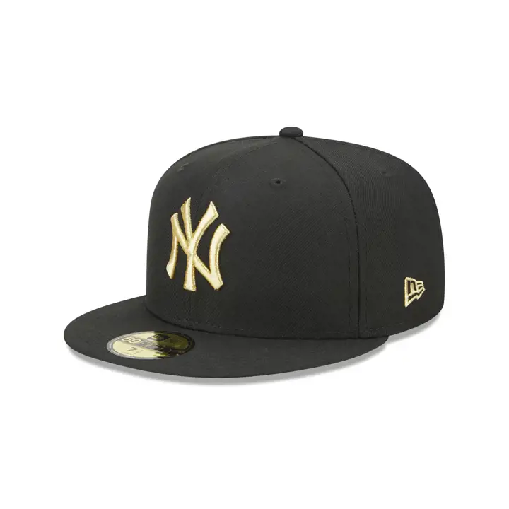 NEW YORK YANKEES MLB MÉTALLISÉ UV 59FIFTY blk/MT GLD