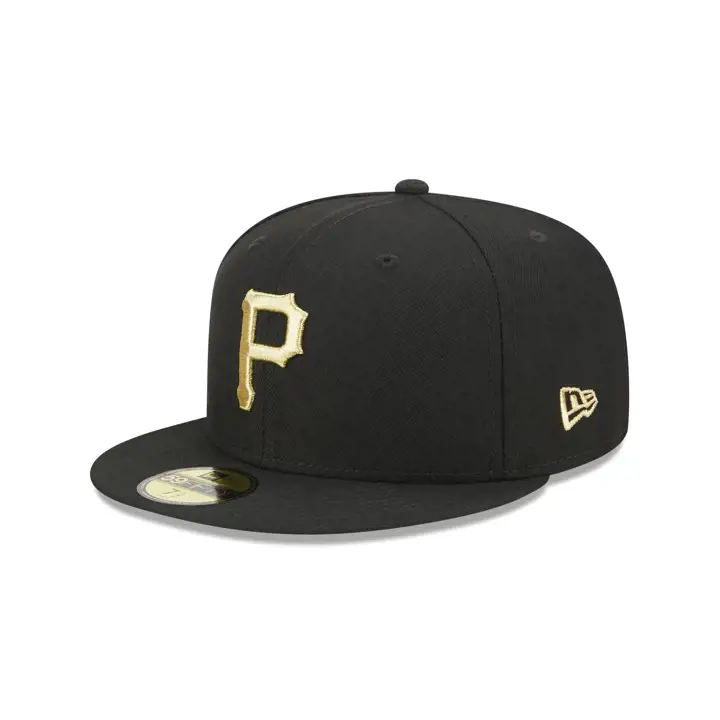 Casquette 59FIFTY MLB PITTSBURGH PIRATES métallisée UV noir/or métallisé