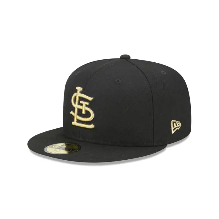 CASQUETTE AJUSTÉE 59FIFTY ST. LOUIS CARDINALS MLB MÉTALLISÉE UV - Noir/Or métallisé