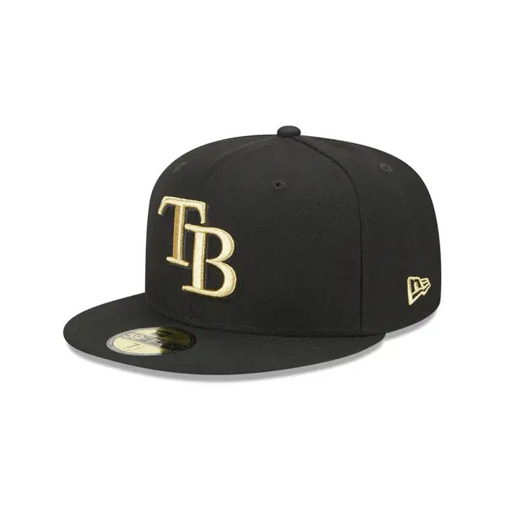TAMPA BAY RAYS MLB METALLIC UV 59FIFTY blk/MT GLD