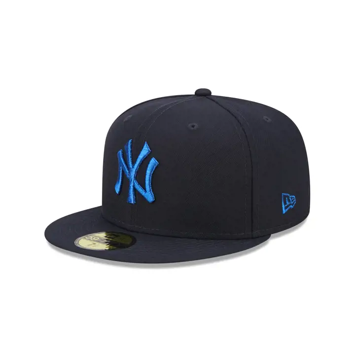 NEW YORK YANKEES MLB METALLIC UV 59FIFTY MARINE/MÉTALLIQUE