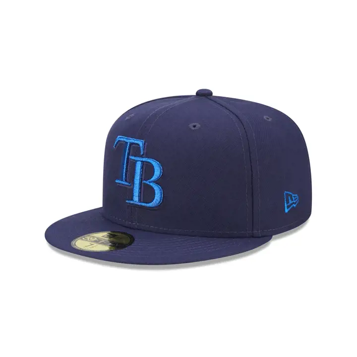 CASQUETTE 59FIFTY MLB RAYS DE TAMPA BAY MÉTALLISÉE UV BLEU MARINE/MÉTALLISÉ
